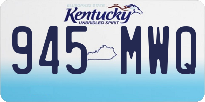 KY license plate 945MWQ