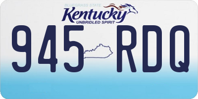 KY license plate 945RDQ