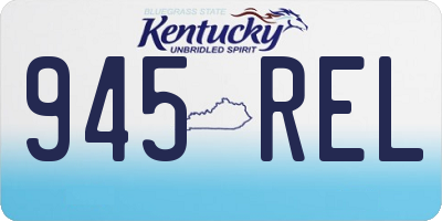 KY license plate 945REL