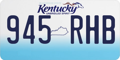 KY license plate 945RHB