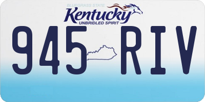 KY license plate 945RIV