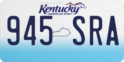 KY license plate 945SRA