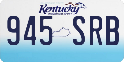 KY license plate 945SRB