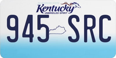 KY license plate 945SRC