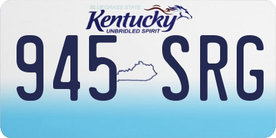 KY license plate 945SRG