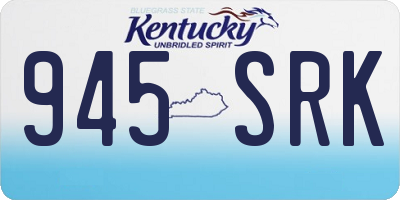 KY license plate 945SRK