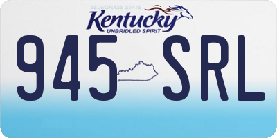 KY license plate 945SRL