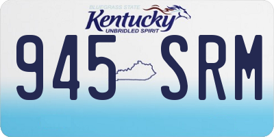 KY license plate 945SRM