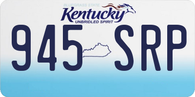 KY license plate 945SRP