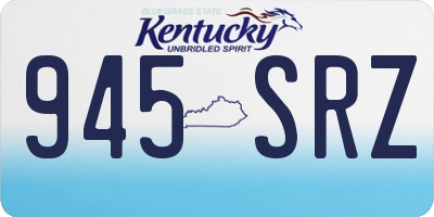 KY license plate 945SRZ