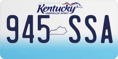 KY license plate 945SSA