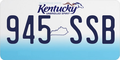 KY license plate 945SSB