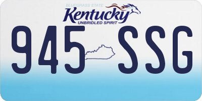 KY license plate 945SSG