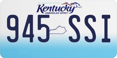 KY license plate 945SSI
