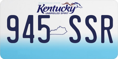 KY license plate 945SSR