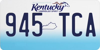 KY license plate 945TCA