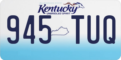 KY license plate 945TUQ