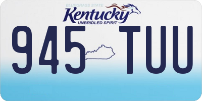 KY license plate 945TUU