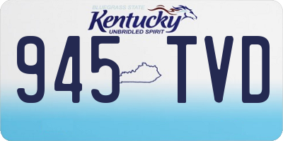 KY license plate 945TVD