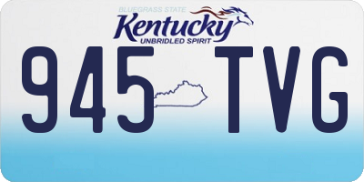 KY license plate 945TVG