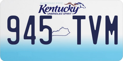 KY license plate 945TVM