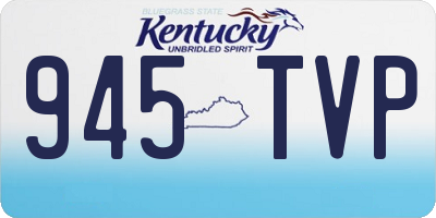 KY license plate 945TVP