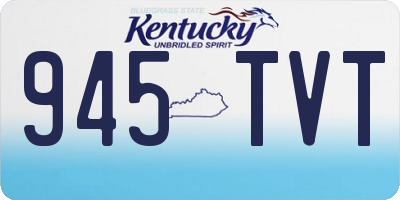 KY license plate 945TVT