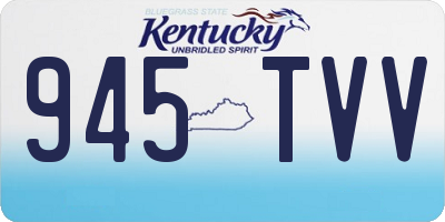 KY license plate 945TVV