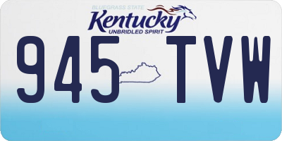 KY license plate 945TVW