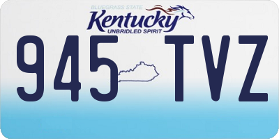 KY license plate 945TVZ