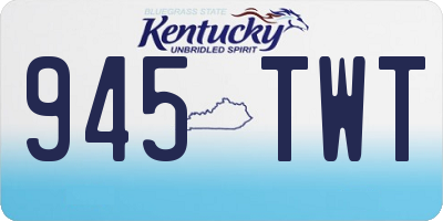 KY license plate 945TWT