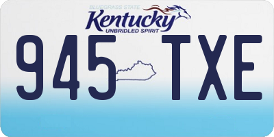KY license plate 945TXE