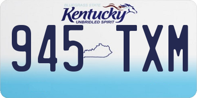 KY license plate 945TXM