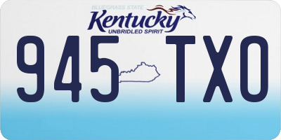 KY license plate 945TXO
