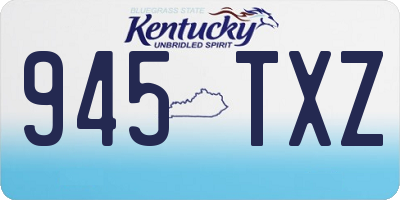 KY license plate 945TXZ