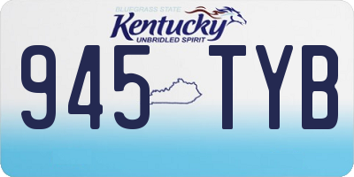 KY license plate 945TYB