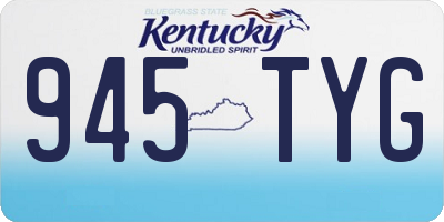 KY license plate 945TYG