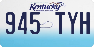 KY license plate 945TYH
