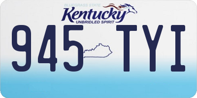 KY license plate 945TYI
