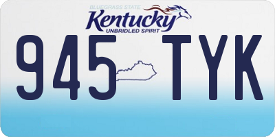 KY license plate 945TYK