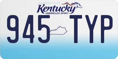 KY license plate 945TYP