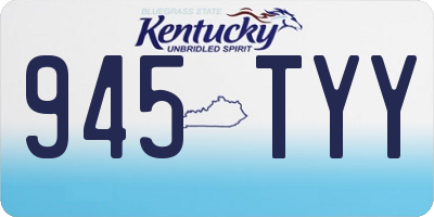 KY license plate 945TYY