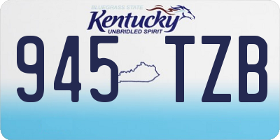 KY license plate 945TZB