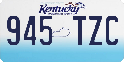 KY license plate 945TZC