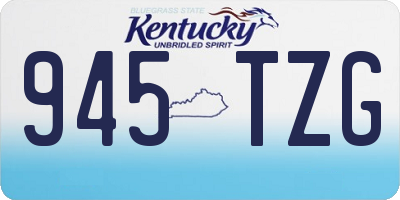 KY license plate 945TZG