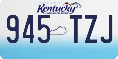 KY license plate 945TZJ
