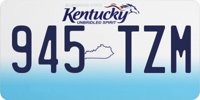 KY license plate 945TZM