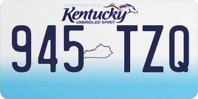 KY license plate 945TZQ