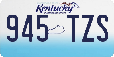 KY license plate 945TZS