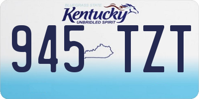 KY license plate 945TZT